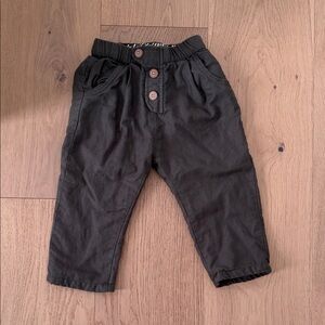 Toddler Olive Buttoned Pants